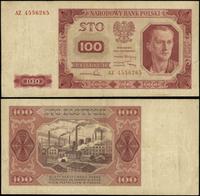 100 złotych 1.07.1948, seria AZ, numeracja 45562