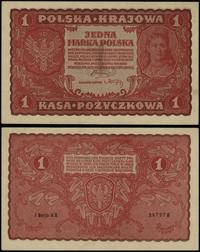1 marka polska 23.08.1919, seria I-AX, numeracja