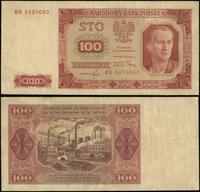 100 złotych 1.07.1948, seria BN, numeracja 84956