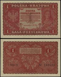 1 marka polska 23.08.1919, seria I-JJ, numeracja