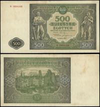 500 złotych 15.01.1946, seria G, numeracja 08541