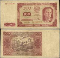 100 złotych 1.07.1948, seria CE, numeracja 12361