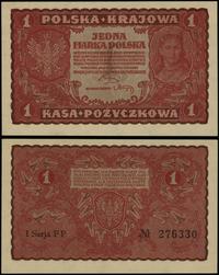 1 marka polska 23.08.1919, seria I-FP, numeracja