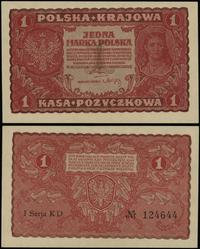 1 marka polska 23.08.1919, seria I-KD, numeracja