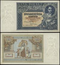 20 złotych 20.06.1931, seria BJ, numeracja 83910