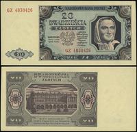 20 złotych 1.07.1948, seria GZ, numeracja 403042