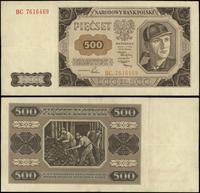 500 złotych 1.07.1948, seria BC, numeracja 76164