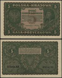 5 marek polskich 23.08.1919, seria II-AK, numera