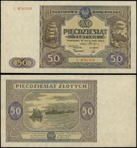 50 złotych 15.05.1946, seria L, numeracja 874131