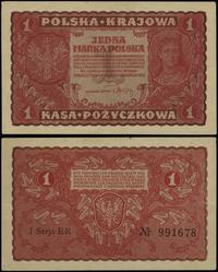 1 marka polska 23.08.1919, seria I-ER, numeracja