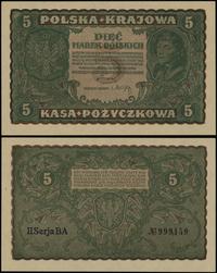 5 marek polskich 23.08.1919, seria II-BA, numera