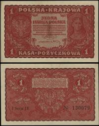 1 marka polska 23.08.1919, seria I-JE, numeracja