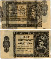 1 złoty 1.10.1938, bez numeracji i serii, na str