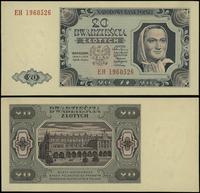 20 złotych 1.07.1948, seria EH, numeracja 196052