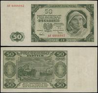 50 złotych 1.07.1948, seria AF, numeracja 608898