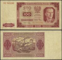 100 złotych 1.07.1948, seria IE, numeracja 74522