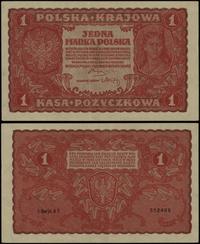 1 marka polska 23.08.1919, seria I-AT, numeracja