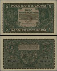 5 marek polskich 23.08.1919, seria II-AU, numera