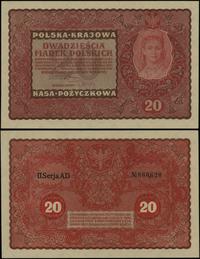 20 marek polskich 23.08.1919, seria II-AD, numer