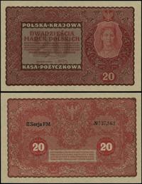 20 marek polskich 23.08.1919, seria II-FM, numer