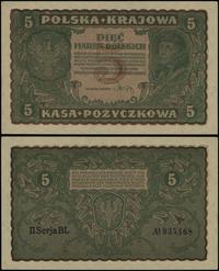 5 marek polskich 23.08.1919, seria II-BL, numera