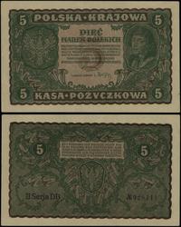 5 marek polskich 23.08.1919, seria II-DB, numera