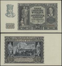 20 złotych 1.03.1940, seria K, numeracja 8860595