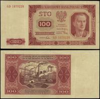 100 złotych 1.07.1948, seria GD, numeracja 10792