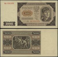 500 złotych 1.07.1948, seria BA, numeracja 63416