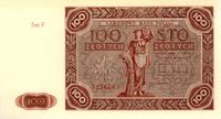 100 złotych 15.07.1947, seria F, na awersie na g