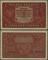 1 marka polska 23.08.1919, seria I-DE, numeracja