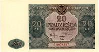 20 złotych 15.05.1946, seria G, na rewersie na g