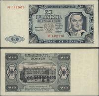 20 złotych 1.07.1948, seria DF, numeracja 149207