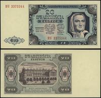 20 złotych 1.07.1948, seria HU, numeracja 337534