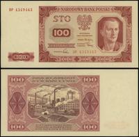 100 złotych 1.07.1948, seria DP, numeracja 43494