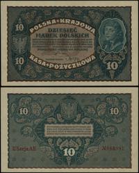10 marek polskich 23.08.1919, seria II-AE, numer