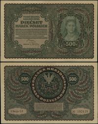500 marek polskich 23.08.1919, seria I-CJ, numer