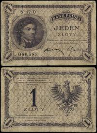 1 złoty 28.02.1919, seria 17 D, numeracja 066583