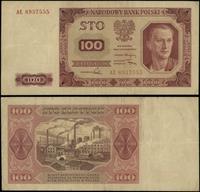 100 złotych 1.07.1948, seria AE, numeracja 83975