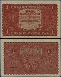 1 marka polska 23.08.1919, seria I-BD, numeracja