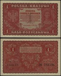 1 marka polska 23.08.1919, seria I-EV, numeracja