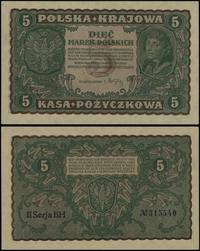 5 marek polskich 23.08.1919, seria II-BH, numera