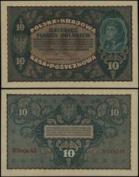 10 marek polskich 23.08.1919, seria II-AS, numer