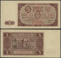 5 złotych 1.07.1948, seria AR, numeracja 6897824