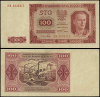 100 złotych 1.07.1948, seria EW, numeracja 38303