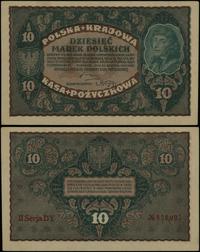 10 marek polskich 23.08.1919, seria II-DY, numer