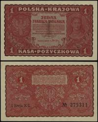 1 marka polska 23.08.1919, seria I-KE, numeracja