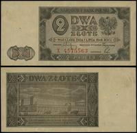 2 złote 1.07.1948, seria X, numeracja 4575563, z