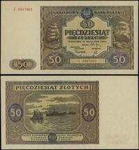 50 złotych 15.05.1946, seria J, numeracja 464796
