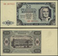 20 złotych 1.07.1948, seria HH, numeracja 387745